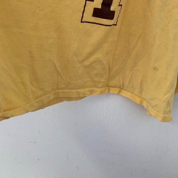 Vintage Hoosiers 1986 Movie Promo Basketball JerseyStyle HBO Tank Yellow Size XL - Picture 5 of 12